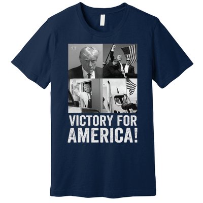 Trump Victory Trump Wins 2024 Election President Celebration Premium T-Shirt