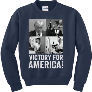 Trump Victory Trump Wins 2024 Election President Celebration Kids Sweatshirt