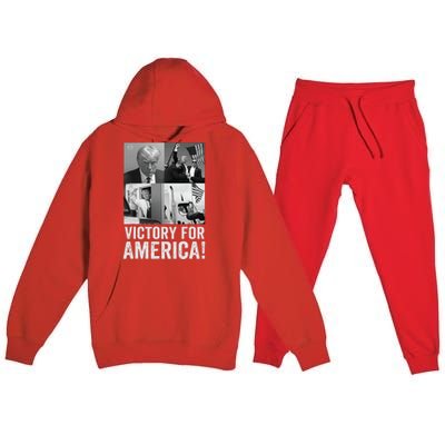 Trump Victory Trump Wins 2024 Election President Celebration Premium Hooded Sweatsuit Set