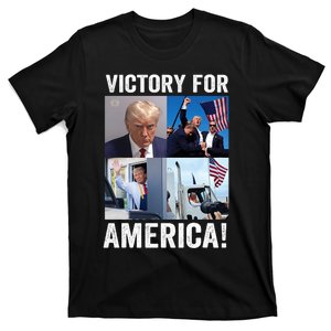 Trump Victory Trump Wins 2024 Election President Celebration T-Shirt