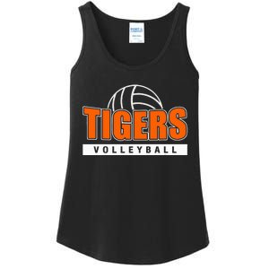 Tigers Volleyball Team Tiger Mascot Sport Gift Idea Ladies Essential Tank