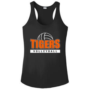 Tigers Volleyball Team Tiger Mascot Sport Gift Idea Ladies PosiCharge Competitor Racerback Tank