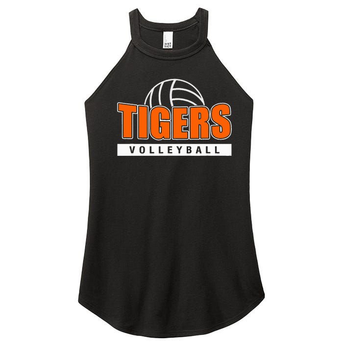 Tigers Volleyball Team Tiger Mascot Sport Gift Idea Women's Perfect Tri Rocker Tank