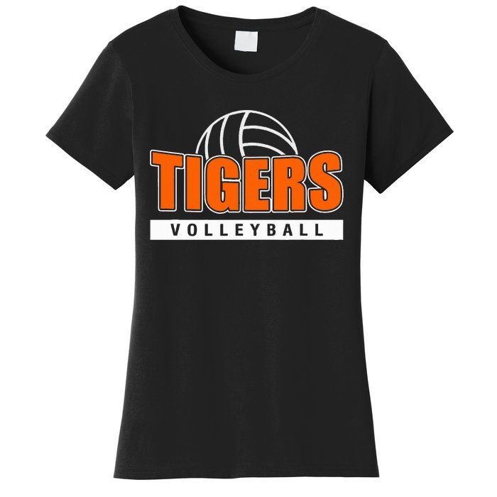 Tigers Volleyball Team Tiger Mascot Sport Gift Idea Women's T-Shirt