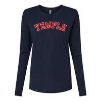 Temple Vintage Texas Sports Womens Cotton Relaxed Long Sleeve T-Shirt