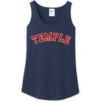 Temple Vintage Texas Sports Ladies Essential Tank