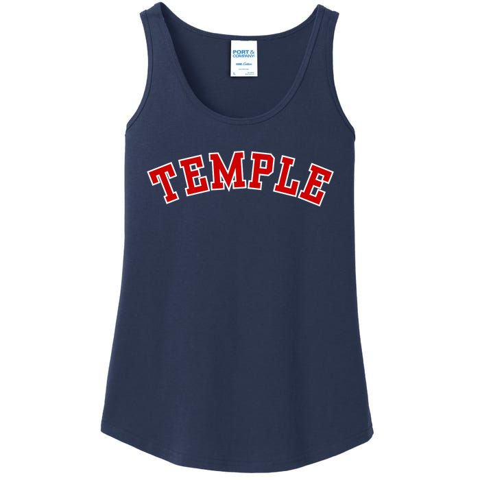 Temple Vintage Texas Sports Ladies Essential Tank