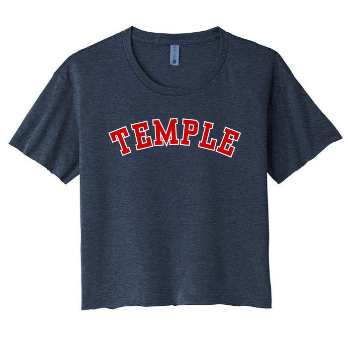 Temple Vintage Texas Sports Women's Crop Top Tee