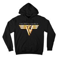 Trump Vance Tv Rocker Gold Vintage Trump Vance 2024 Hoodie