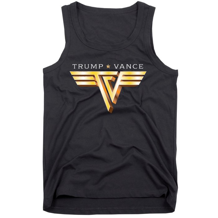 Trump Vance Tv Rocker Gold Vintage Trump Vance 2024 Tank Top