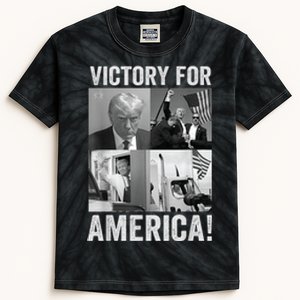 Trump Victory Trump Wins 2024 Election President Celebration Kids Tie-Dye T-Shirt