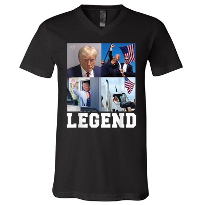 Trump Victory Trump Wins 2024 Election President Celebration V-Neck T-Shirt