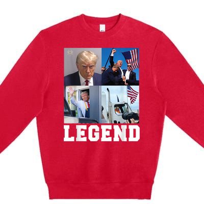 Trump Victory Trump Wins 2024 Election President Celebration Premium Crewneck Sweatshirt