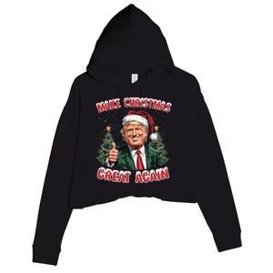 Trump Vance Take Christmas Back Funny Santa Trump Christmas Meaningful Gift Crop Fleece Hoodie