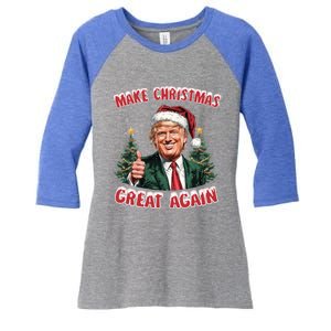 Trump Vance Take Christmas Back Funny Santa Trump Christmas Meaningful Gift Women's Tri-Blend 3/4-Sleeve Raglan Shirt