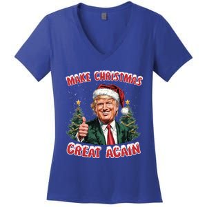 Trump Vance Take Christmas Back Funny Santa Trump Christmas Meaningful Gift Women's V-Neck T-Shirt