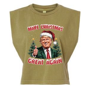 Trump Vance Take Christmas Back Funny Santa Trump Christmas Meaningful Gift Garment-Dyed Women's Muscle Tee