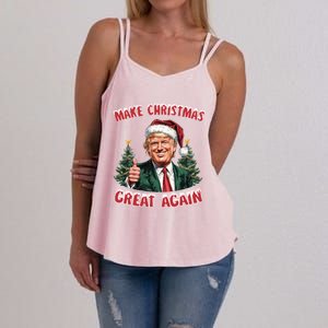 Trump Vance Take Christmas Back Funny Santa Trump Christmas Meaningful Gift Women's Strappy Tank