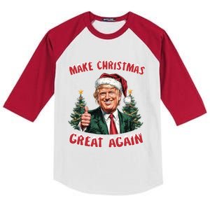 Trump Vance Take Christmas Back Funny Santa Trump Christmas Meaningful Gift Kids Colorblock Raglan Jersey