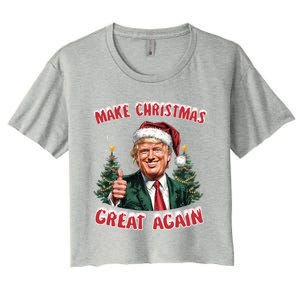 Trump Vance Take Christmas Back Funny Santa Trump Christmas Meaningful Gift Women's Crop Top Tee