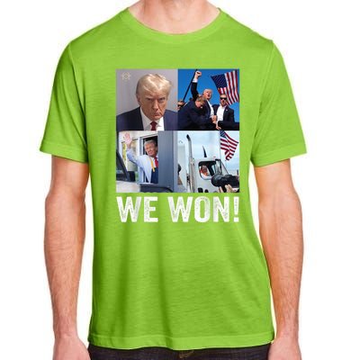 Trump Victory Trump Wins 2024 Election President Celebration Adult ChromaSoft Performance T-Shirt