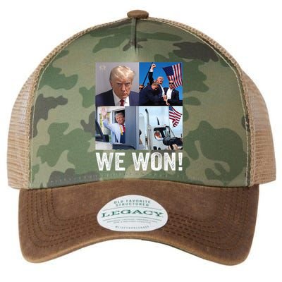 Trump Victory Trump Wins 2024 Election President Celebration Legacy Tie Dye Trucker Hat