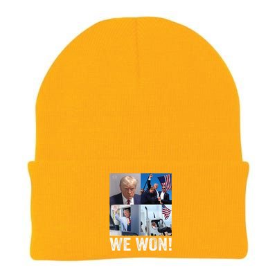 Trump Victory Trump Wins 2024 Election President Celebration Knit Cap Winter Beanie