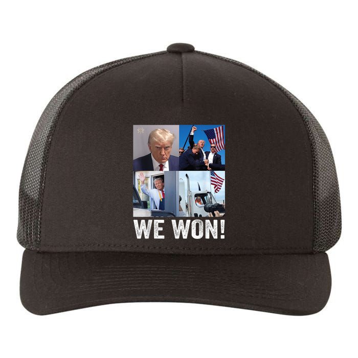 Trump Victory Trump Wins 2024 Election President Celebration Yupoong Adult 5-Panel Trucker Hat