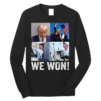 Trump Victory Trump Wins 2024 Election President Celebration Long Sleeve Shirt