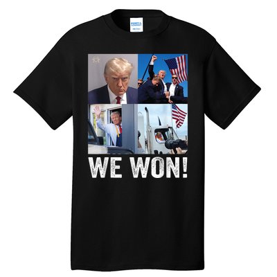 Trump Victory Trump Wins 2024 Election President Celebration Tall T-Shirt