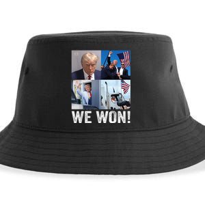 Trump Victory Trump Wins 2024 Election President Celebration Sustainable Bucket Hat