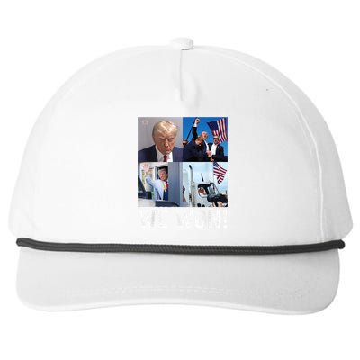 Trump Victory Trump Wins 2024 Election President Celebration Snapback Five-Panel Rope Hat