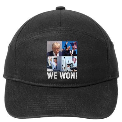 Trump Victory Trump Wins 2024 Election President Celebration 7-Panel Snapback Hat