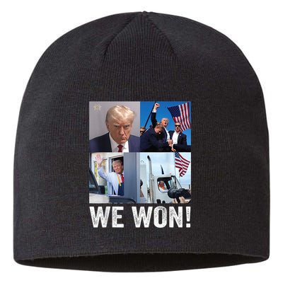 Trump Victory Trump Wins 2024 Election President Celebration Sustainable Beanie