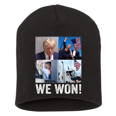 Trump Victory Trump Wins 2024 Election President Celebration Short Acrylic Beanie