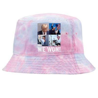 Trump Victory Trump Wins 2024 Election President Celebration Tie-Dyed Bucket Hat