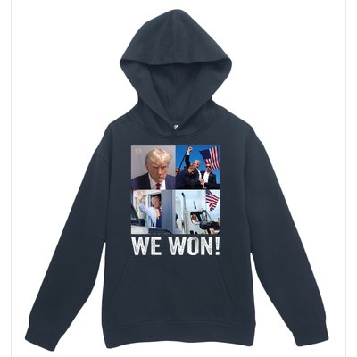 Trump Victory Trump Wins 2024 Election President Celebration Urban Pullover Hoodie