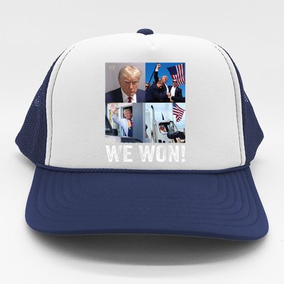 Trump Victory Trump Wins 2024 Election President Celebration Trucker Hat