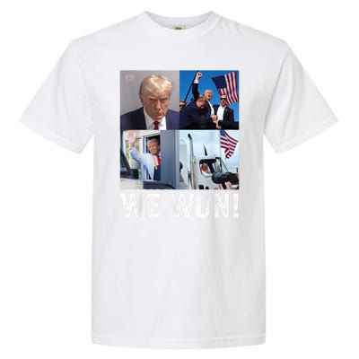 Trump Victory Trump Wins 2024 Election President Celebration Garment-Dyed Heavyweight T-Shirt