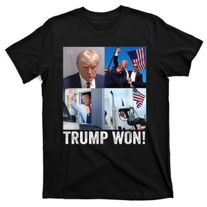 Trump Victory Trump Wins 2024 Election President Celebration T-Shirt