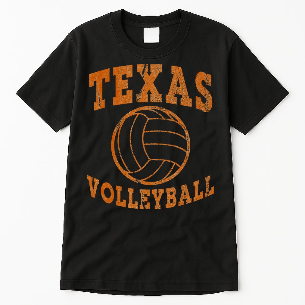 Texas Volleyball Vintage Distressed Tall T-Shirt