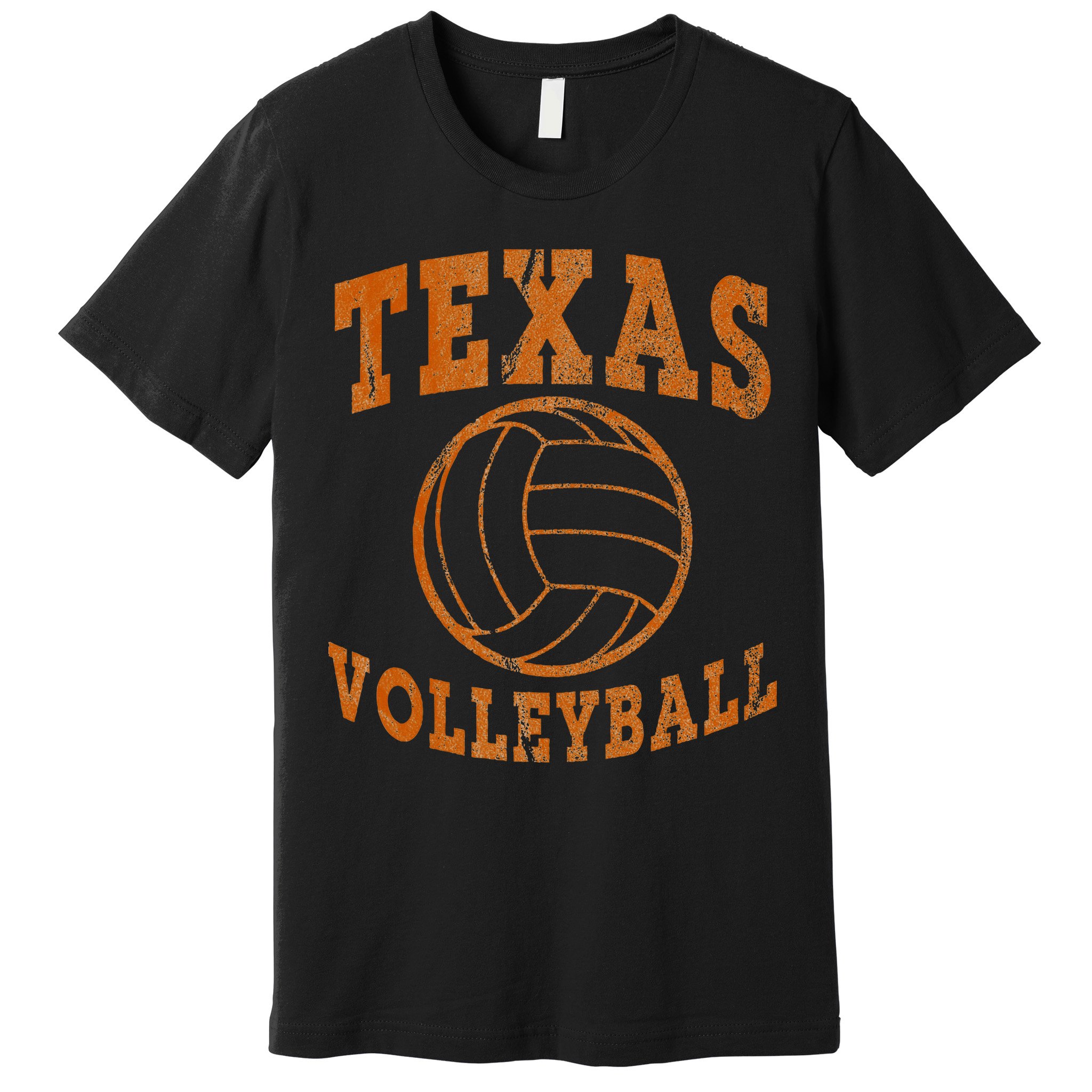 Texas Volleyball Vintage Distressed Premium T-Shirt