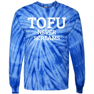 Tofu Vegan Vegetarian Veganism Meaningful Gift Tie-Dye Long Sleeve Shirt