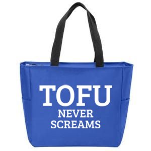 Tofu Vegan Vegetarian Veganism Meaningful Gift Zip Tote Bag