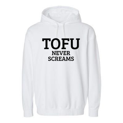 Tofu Vegan Vegetarian Veganism Meaningful Gift Garment-Dyed Fleece Hoodie