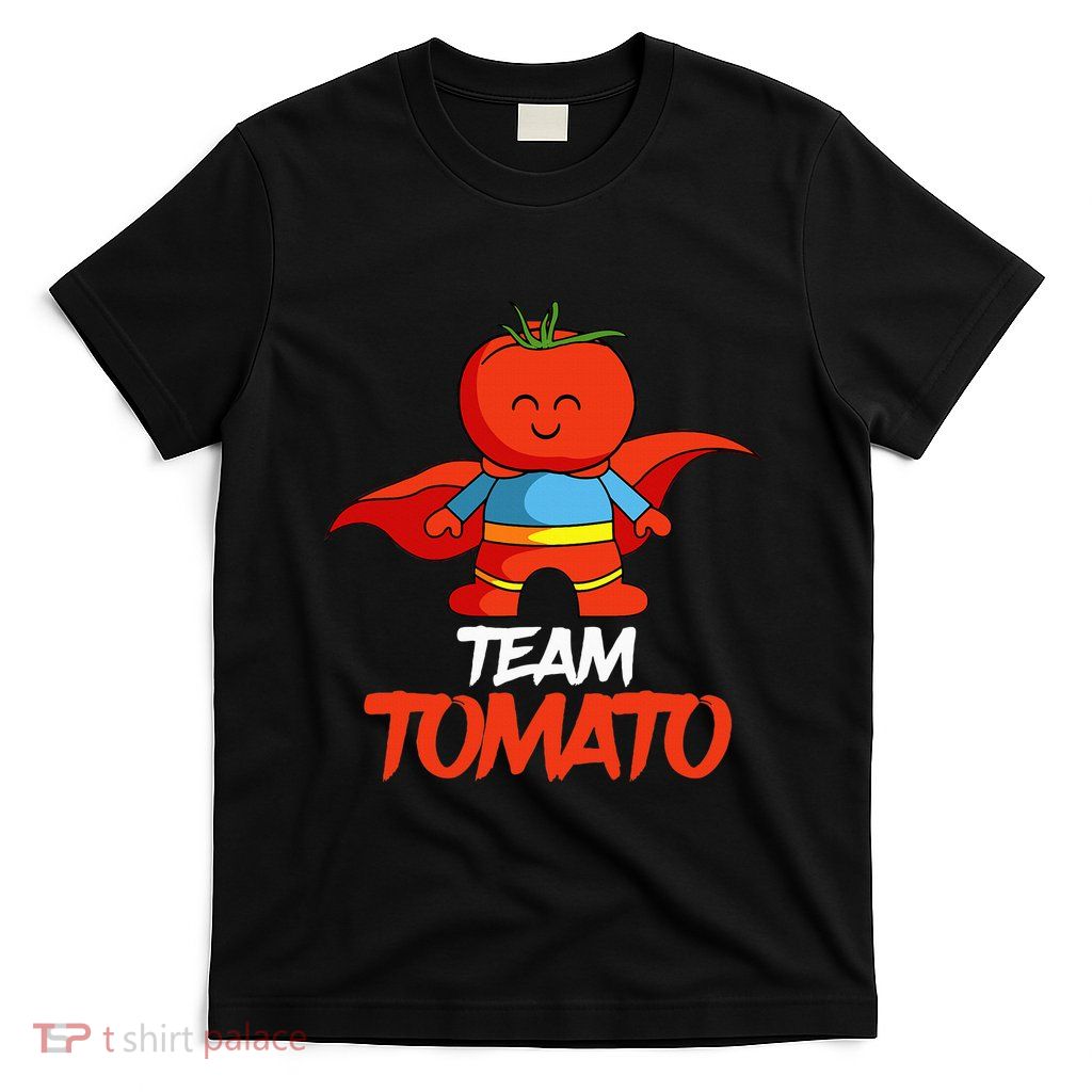 Tomatoes Vegetable Vegans Gardeners Team Superhero T-Shirt