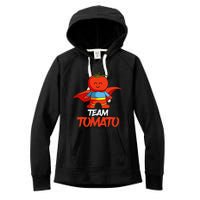 Tomatoes Vegetable Vegans Gardeners Team Superhero Women's Fleece Hoodie