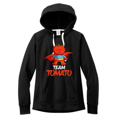 Tomatoes Vegetable Vegans Gardeners Team Superhero Women's Fleece Hoodie