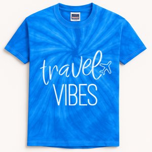 Travel Vibes Vacay Mode Wanderlust Gift Kids Tie-Dye T-Shirt