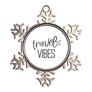 Travel Vibes Vacay Mode Wanderlust Gift Metallic Star Ornament